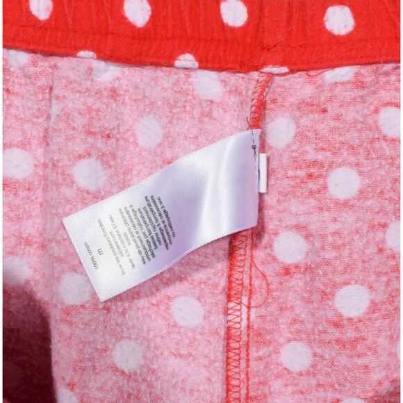 PajamaGram 100% Red & White Polka Dot 2 Pc Long Sleeve Pajama Set Sz MD - Picture 8 of 8